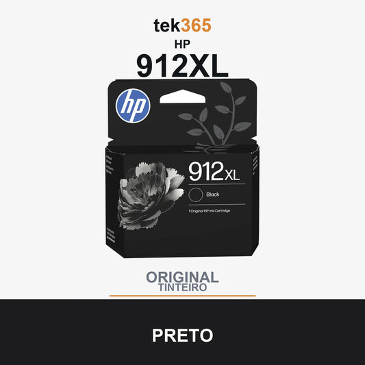 Cartucho de tinta original HP 912XL Preto
