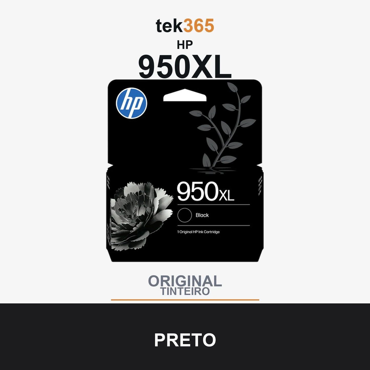Cartucho de tinta original HP 950XL Preto
