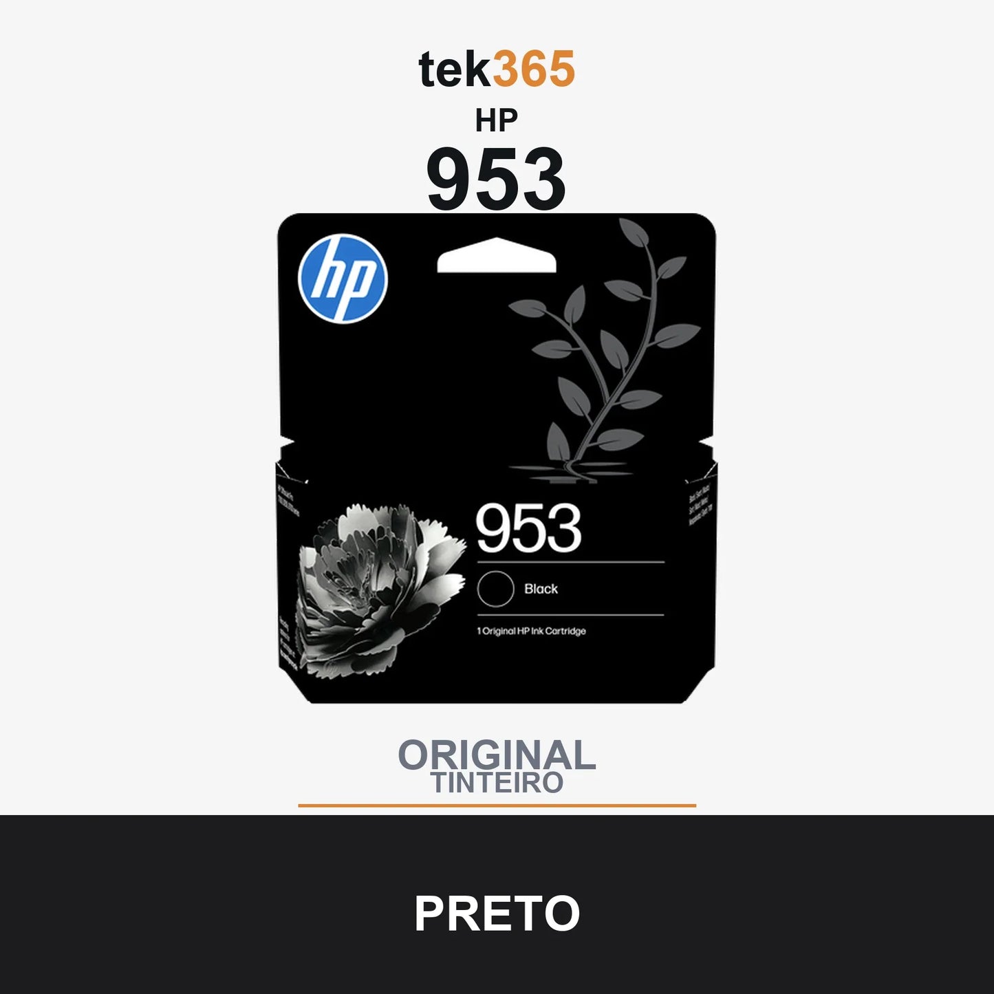 Cartucho de tinta original HP 953 Preto