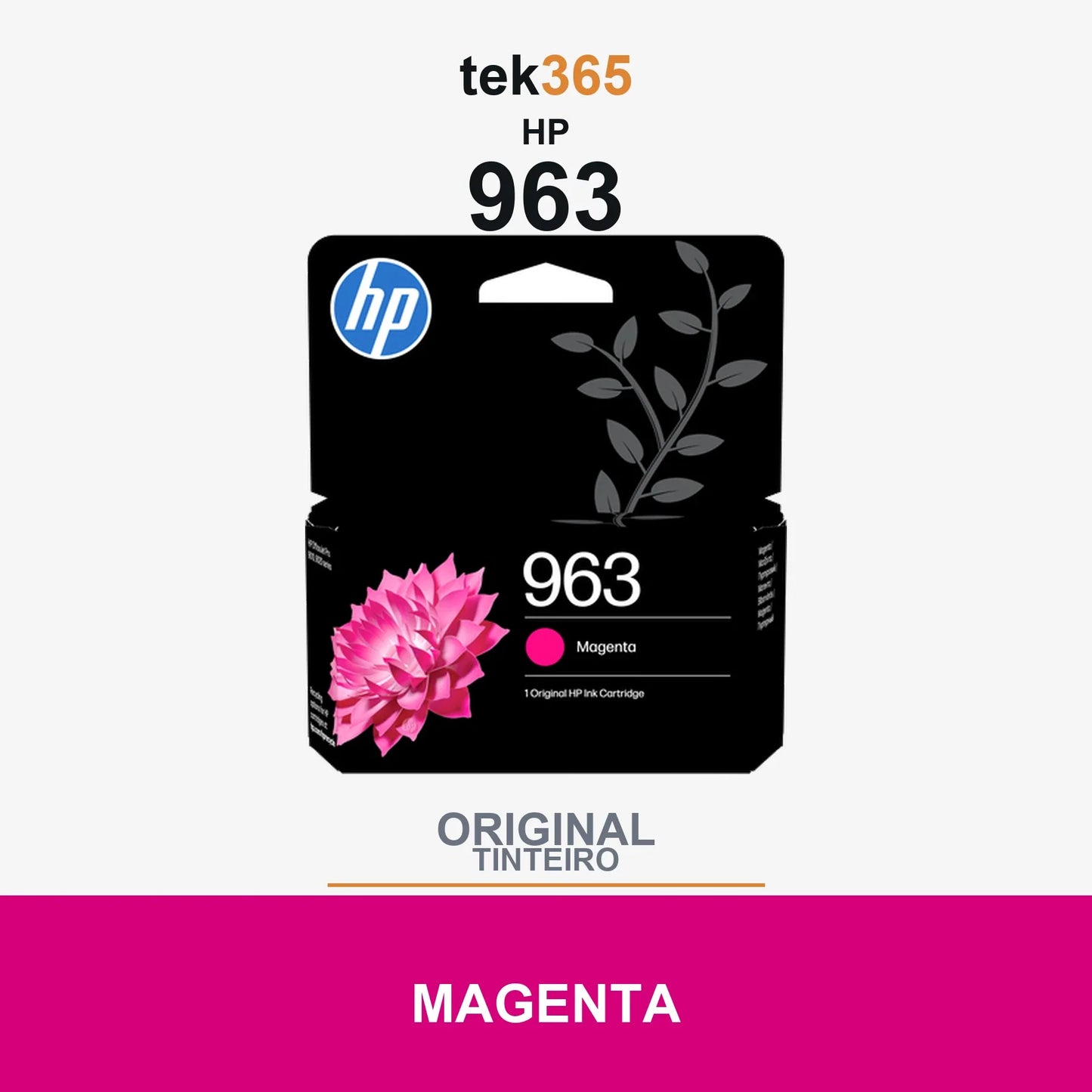 Cartucho de tinta original HP 963 Magenta
