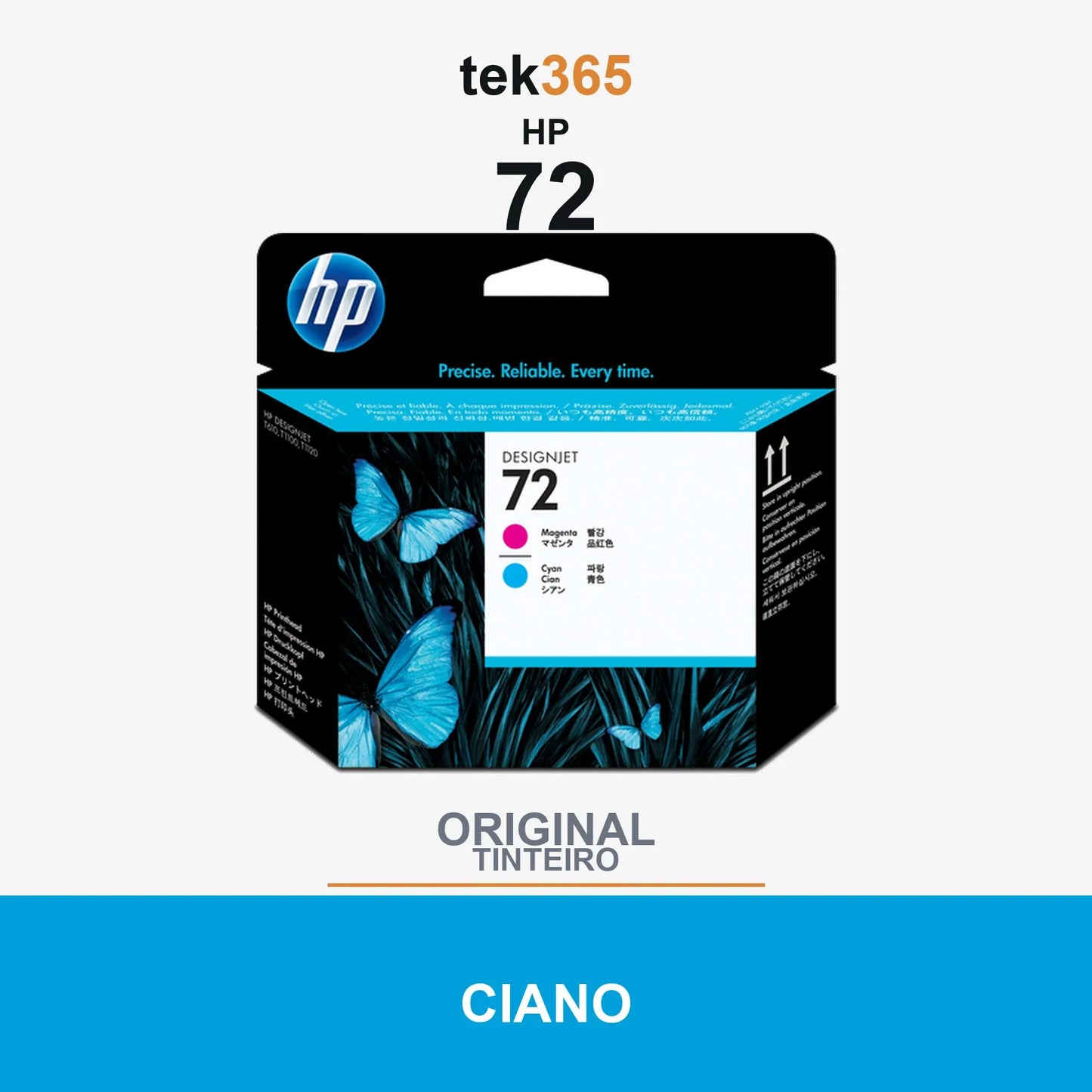 Cartucho de tinta original HP 72 Cabeça de Impressão Original - Cyan y Magenta - C9383A • Capacidad: