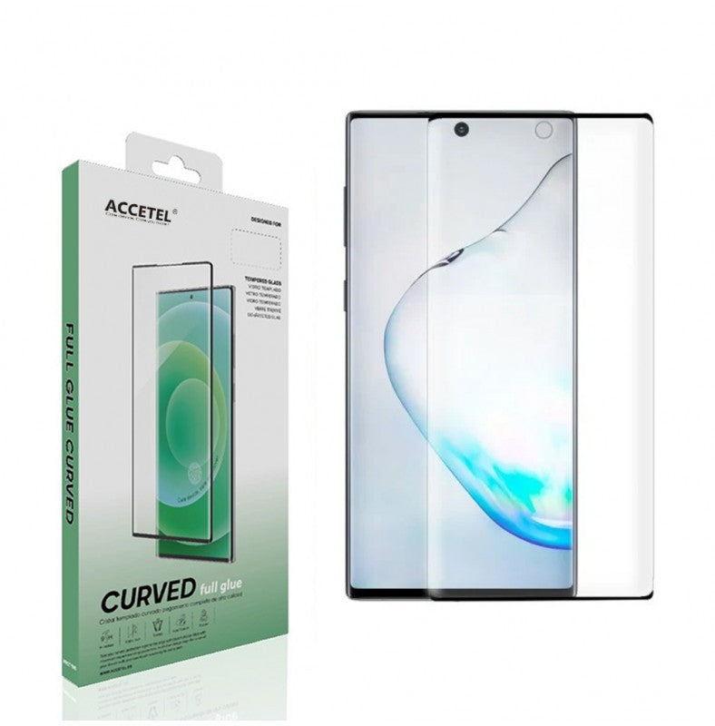 Película de Vidro Curvo Full Glue Samsung Galaxy Note 10 Pro Preto