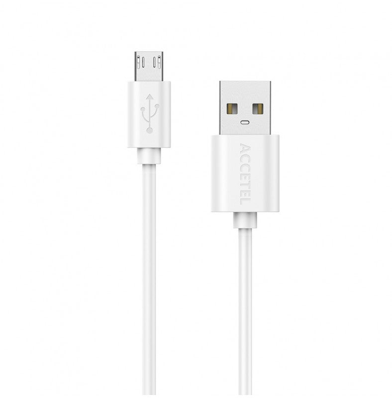 Cabo de Dados 2.4A Micro USB (1M) Branco