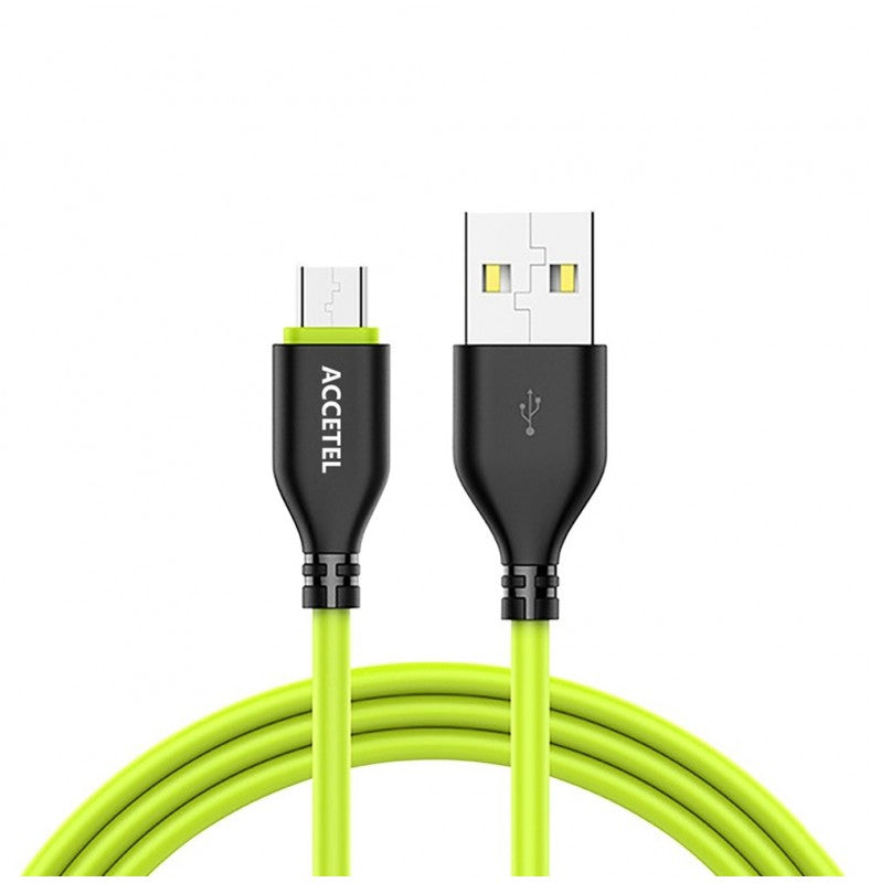 Cabo de dados TPE 2.1A Micro USB Preto/Verde