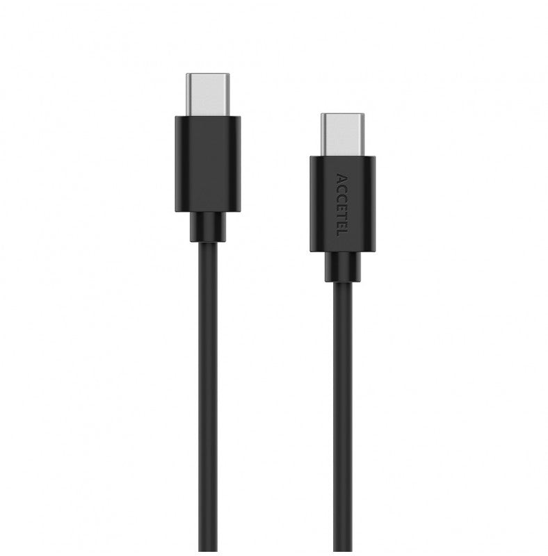 Cabo de carregamento rápido 60W Tipo-C a Tipo-C Máx.20V 3A (1M) Preto