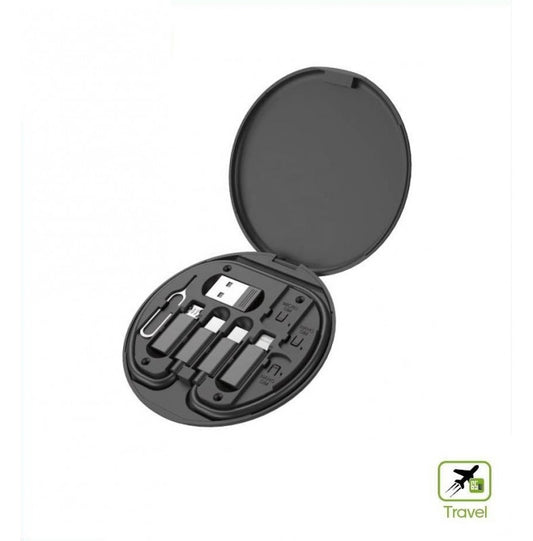 Kit de cabo de carregamento multifuncional 10 em 1 para viagens