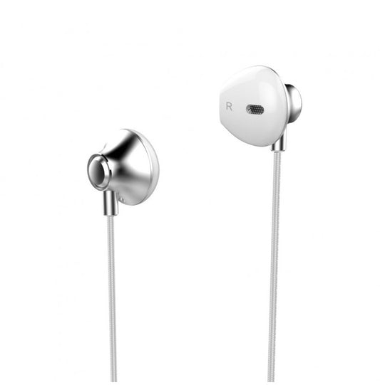 Auscultadores Estéreo 3.5mm com Microfone Prata