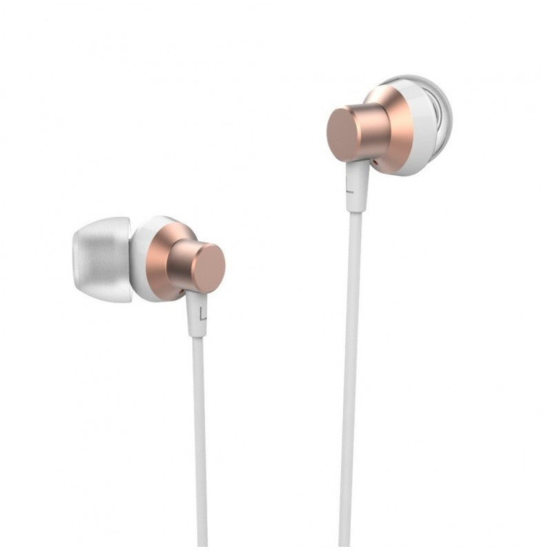 Auscultadores Estéreo 3.5mm com Microfone Rosa