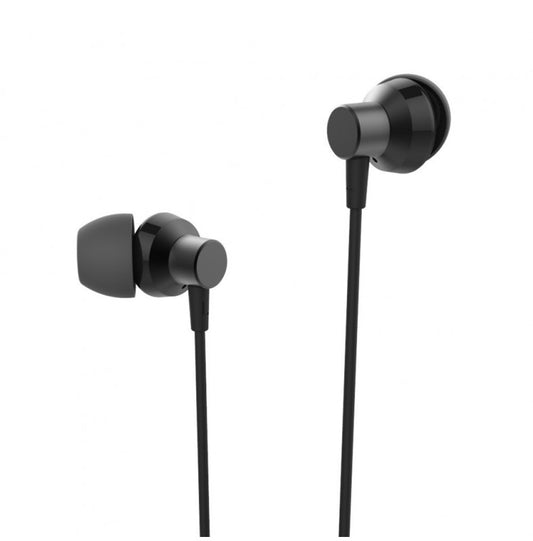 Auscultadores Estéreo 3.5mm com Microfone Preto