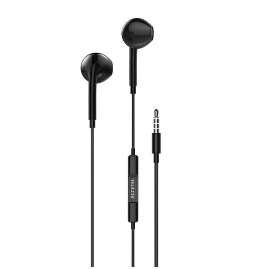 Auscultadores Estéreo com Microfone Preto