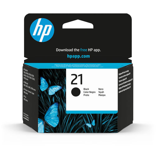 Cartucho de tinta original HP 21 Preto