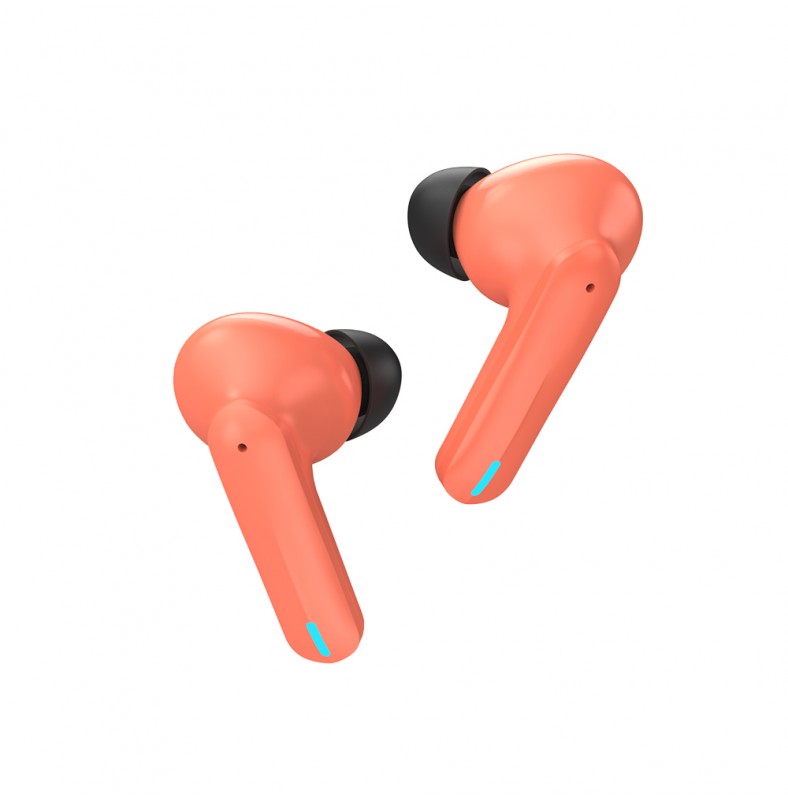 Flybuds Headphones Sem Fio ENC Toque de Redução de Ruído Laranja