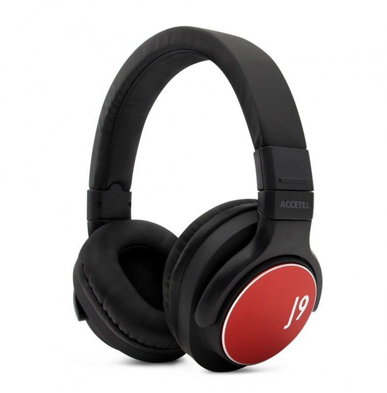 J9 Auscultadores Estéreo Sem Fio Vermelho