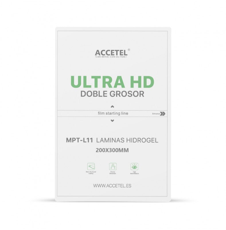 Películas de Hidrogel para Tablet Ultra HD Dupla Espessura 200x300mm Pacote com 25Pcs