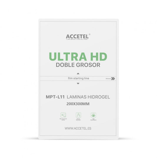 Películas de Hidrogel para Tablet Ultra HD Dupla Espessura 200x300mm Pacote com 25Pcs