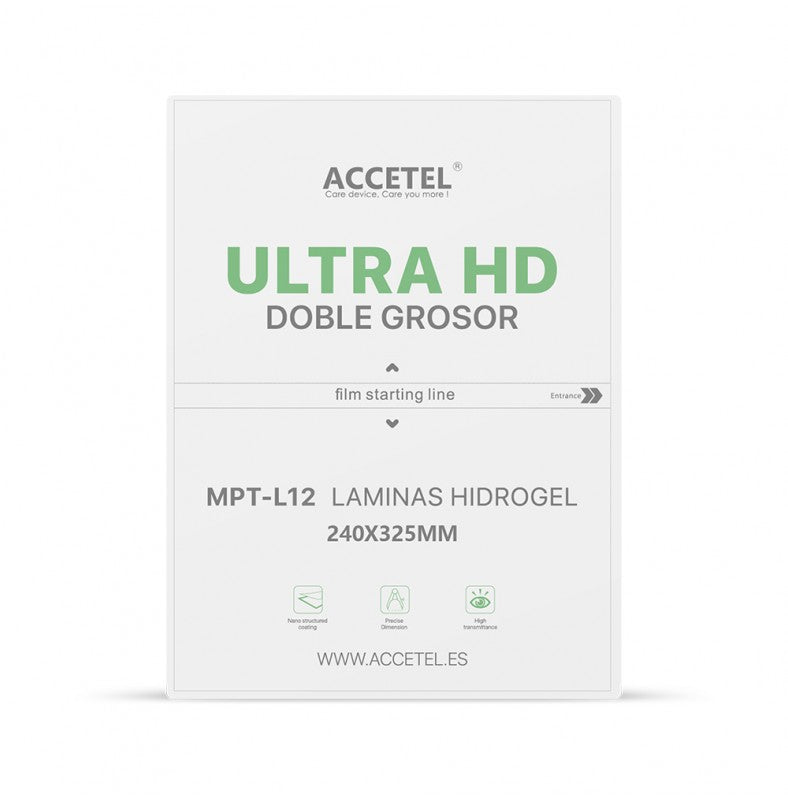 Películas de Hidrogel para Tablet Ultra HD Dupla Espessura 240x325mm Pacote com 25Pcs