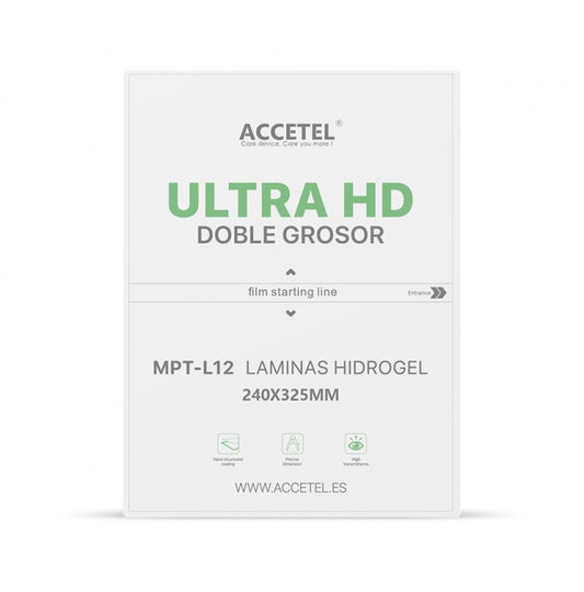 Películas de Hidrogel para Tablet Ultra HD Dupla Espessura 240x325mm Pacote com 25Pcs