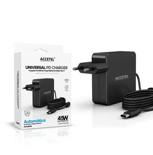 Carregador Universal 45W PD com Conector Tipo-C