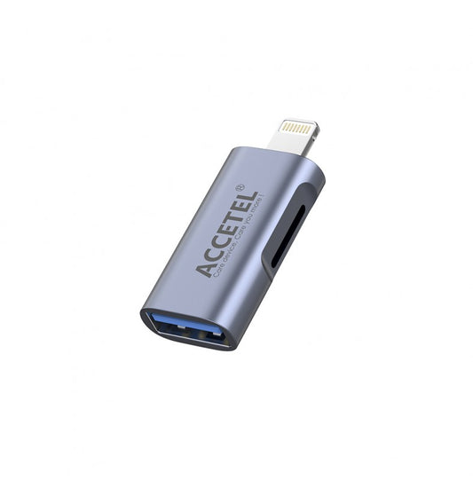 Adaptador OTG Lightning para USB 3.0 com Leitor MicroSD