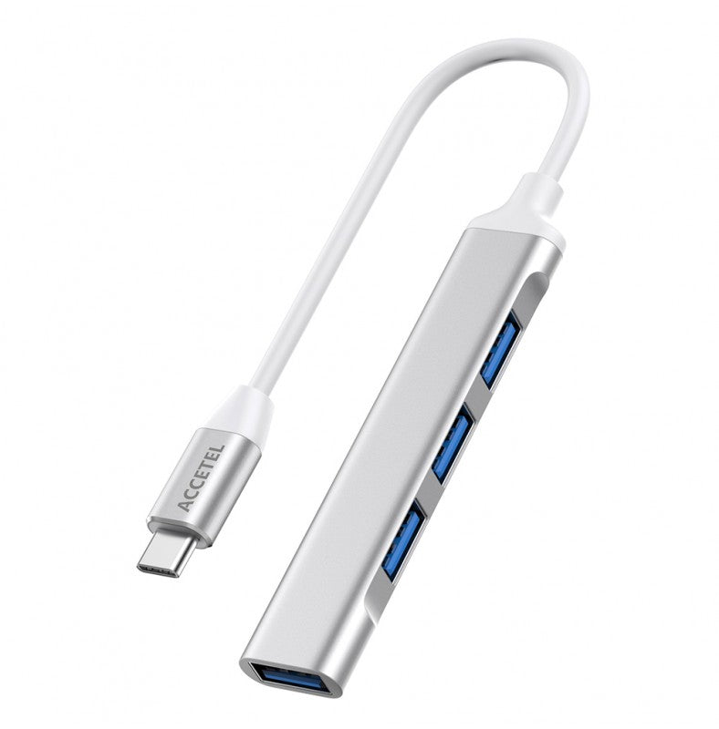 Adaptador HUB Tipo-C 4em1 para 4 portas USB 2.0/3.0