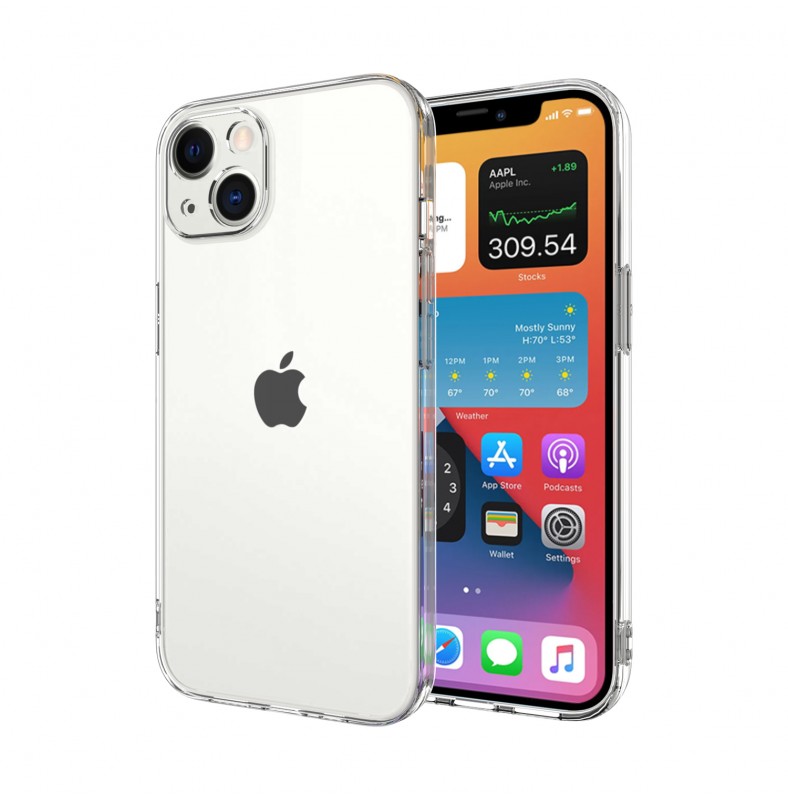 Silicone Transparente 2.0 TPU iPhone 14 Plus 6.7" (Proteção de Lente)