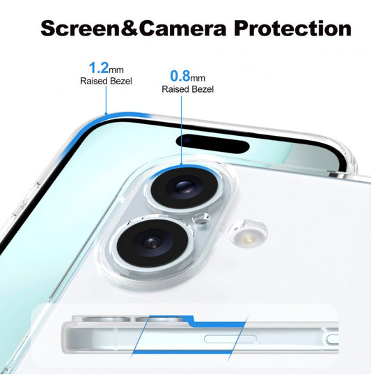 Silicone Transparente 2.0 TPU iPhone 16 Plus 6.7" (Proteção de Lente)