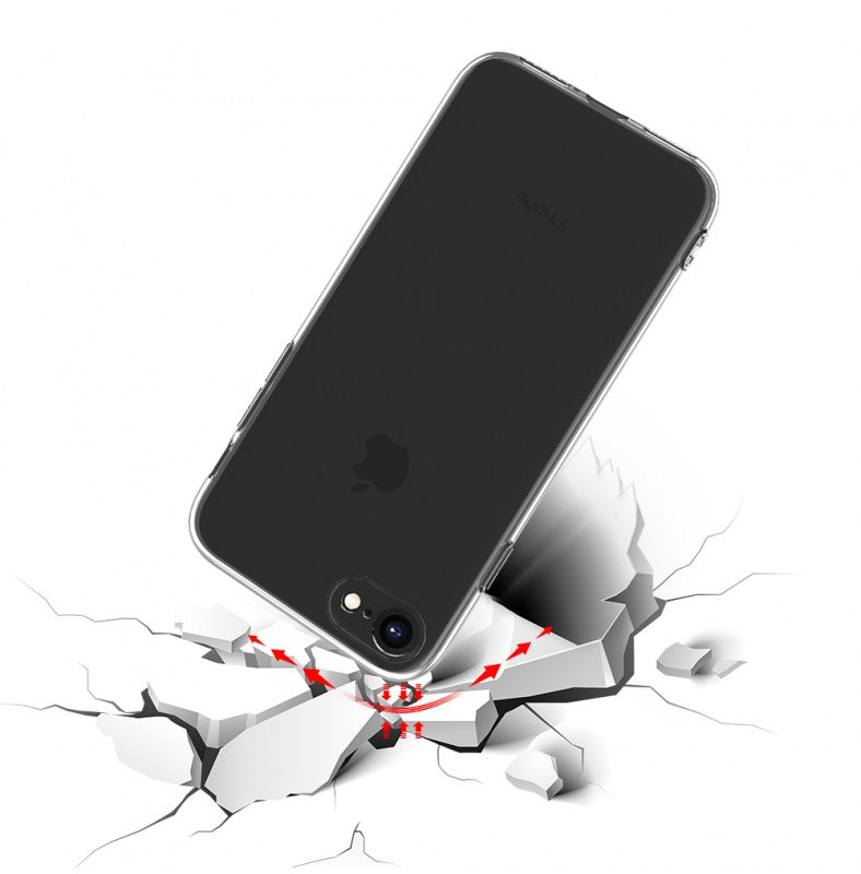 Silicone Transparente 2.0 TPU iPhone 7G / 8G / SE (Proteção de Lente)