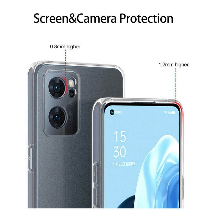 Silicone Transparente 2.0 TPU Oppo Find X5 Lite (Proteção de Lente)