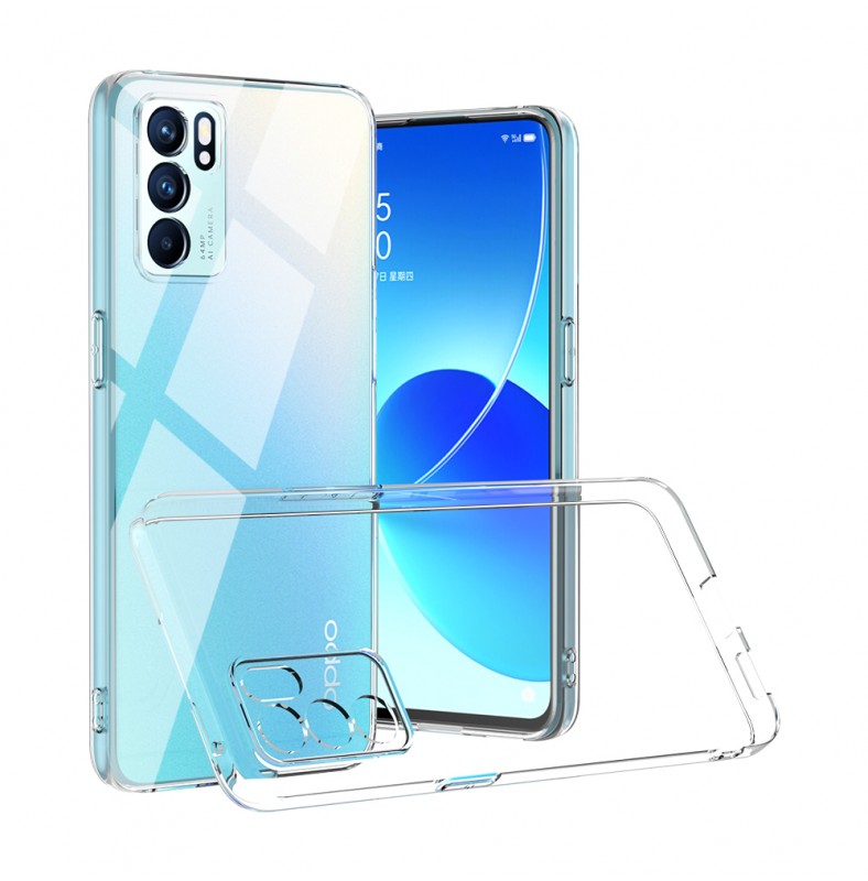 Silicone Transparente 2.0 TPU Oppo Reno 6 5G (Proteção de Lente)