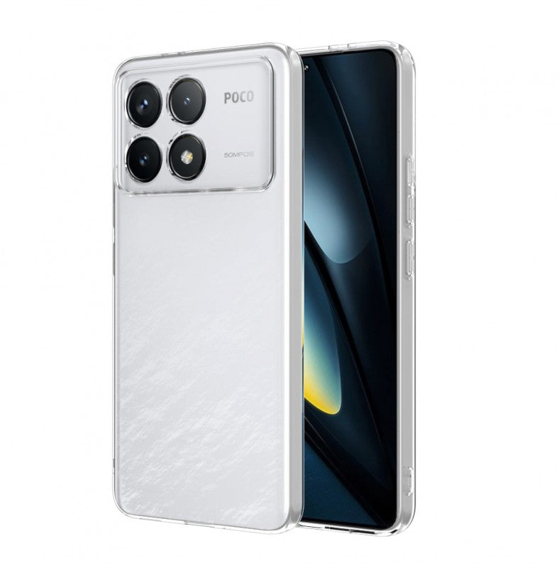 Silicone Transparente 2.0 TPU Xiaomi Poco F6 Pro (Proteção de Lente)