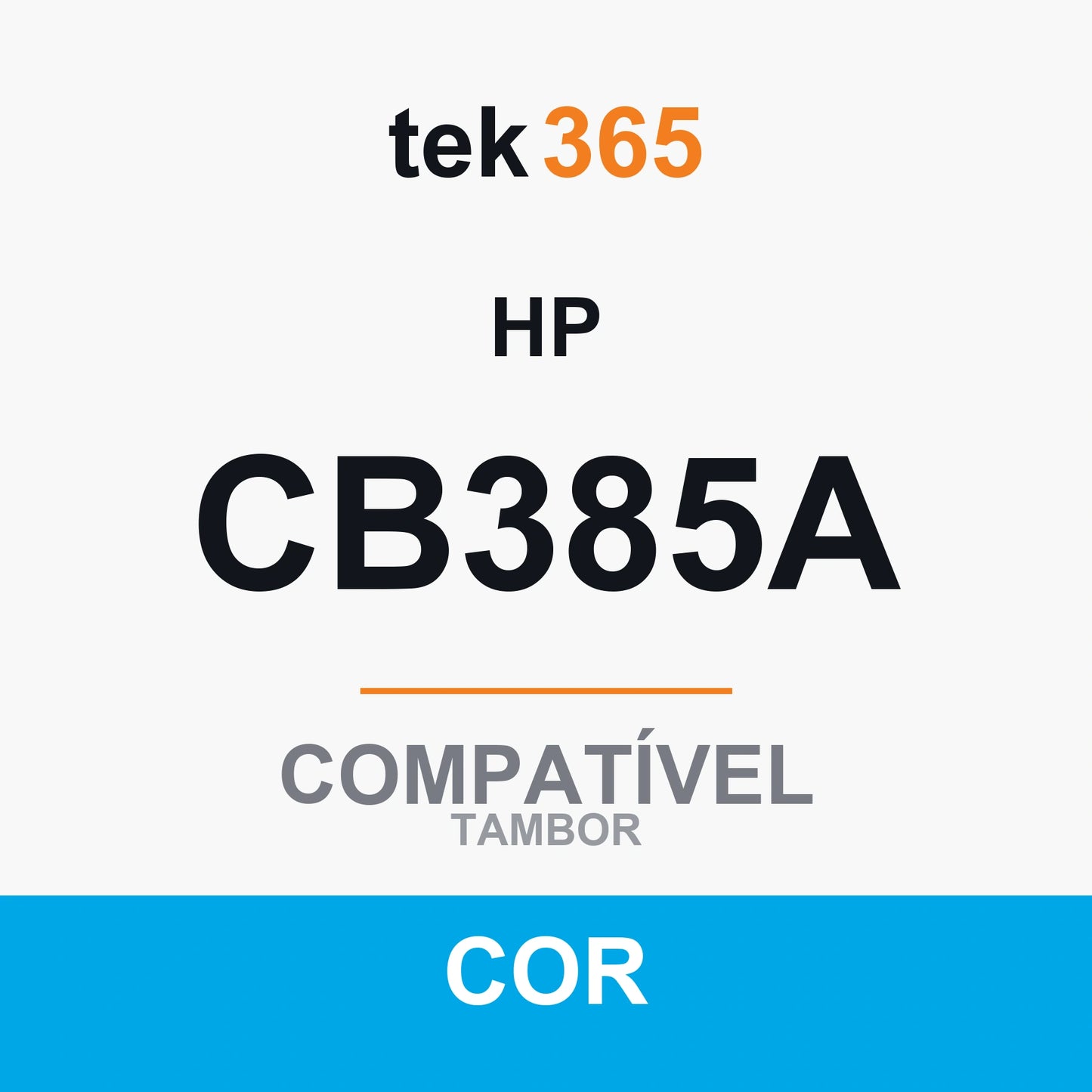 Tambor de imagem compatível HP CB385A Ciano