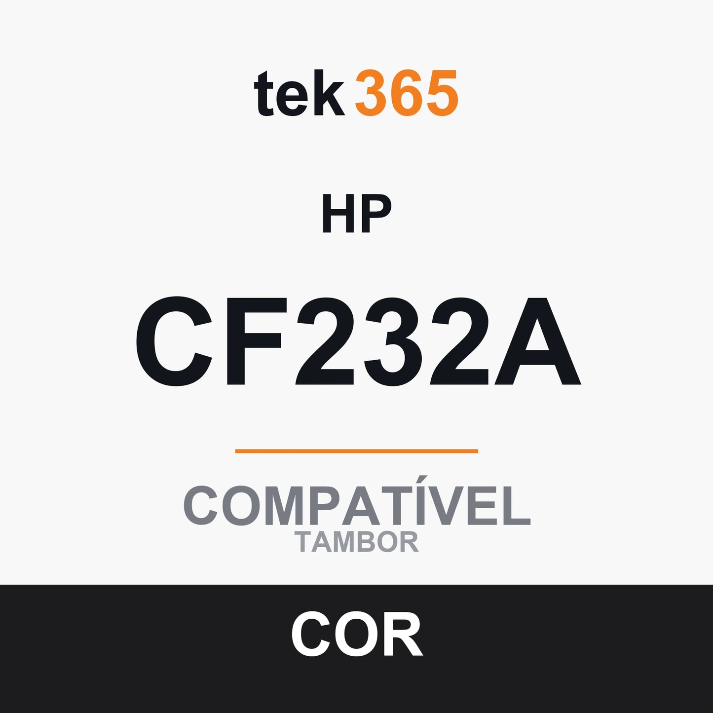 Tambor de imagem compatível HP CF232A Preto