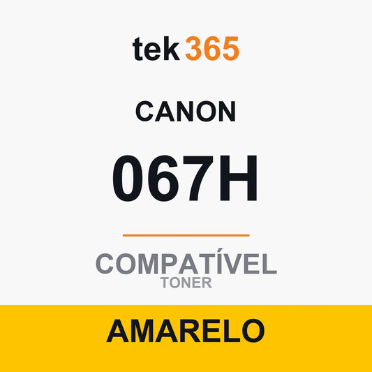 Toner Compativel Canon 067H-AMARELO-YELLOW Amarelo