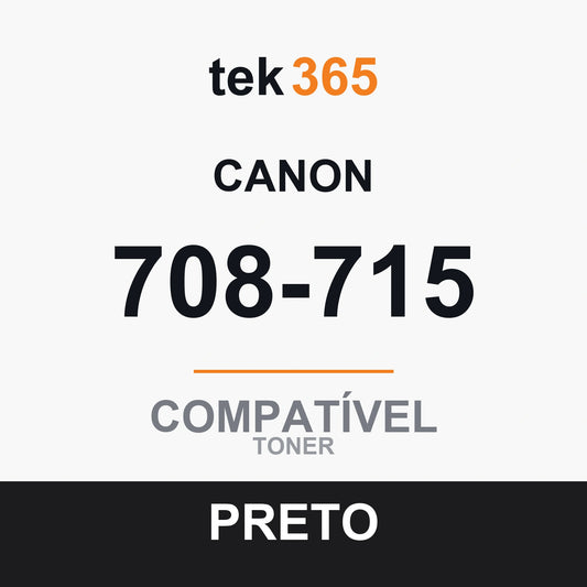 Toner Compativel Canon 708-715-PRETO-BLACK Preto