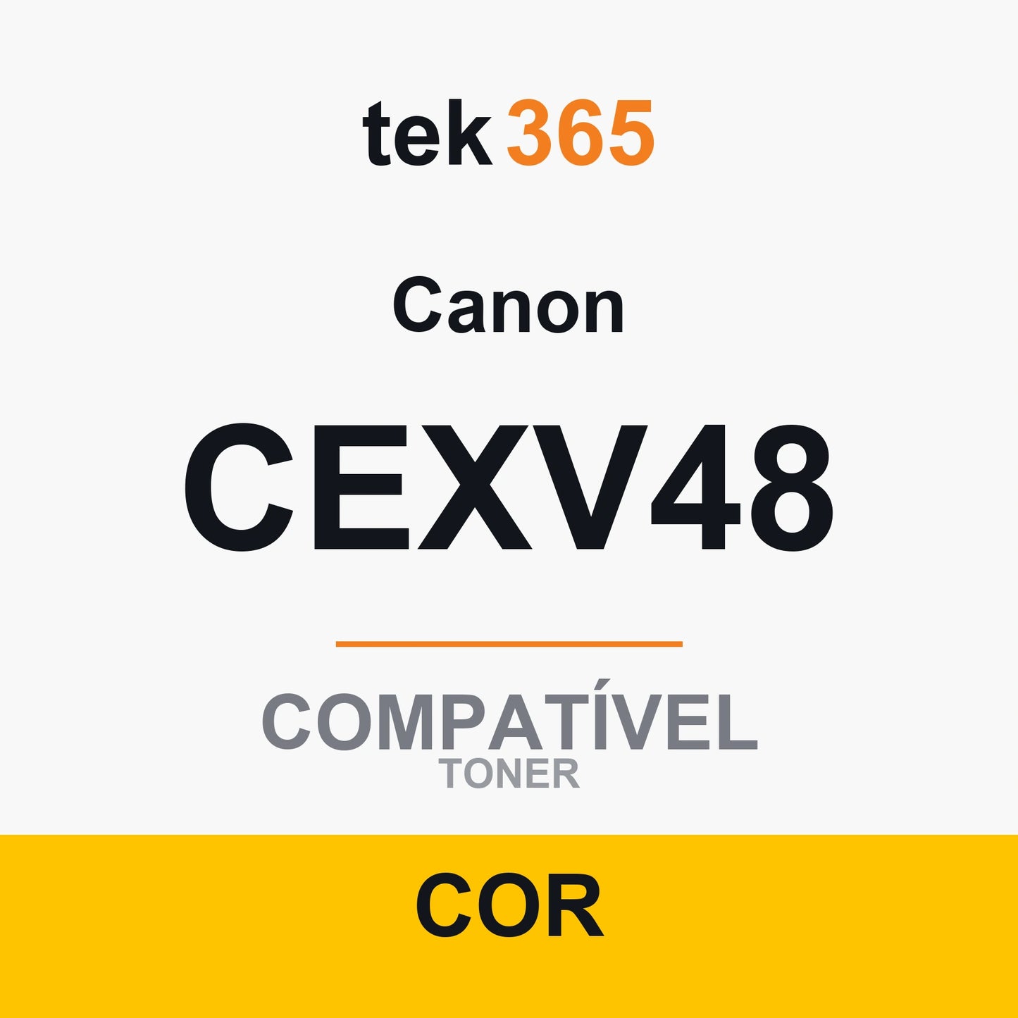 Toner Compativel Canon CEXV48 Amarelo