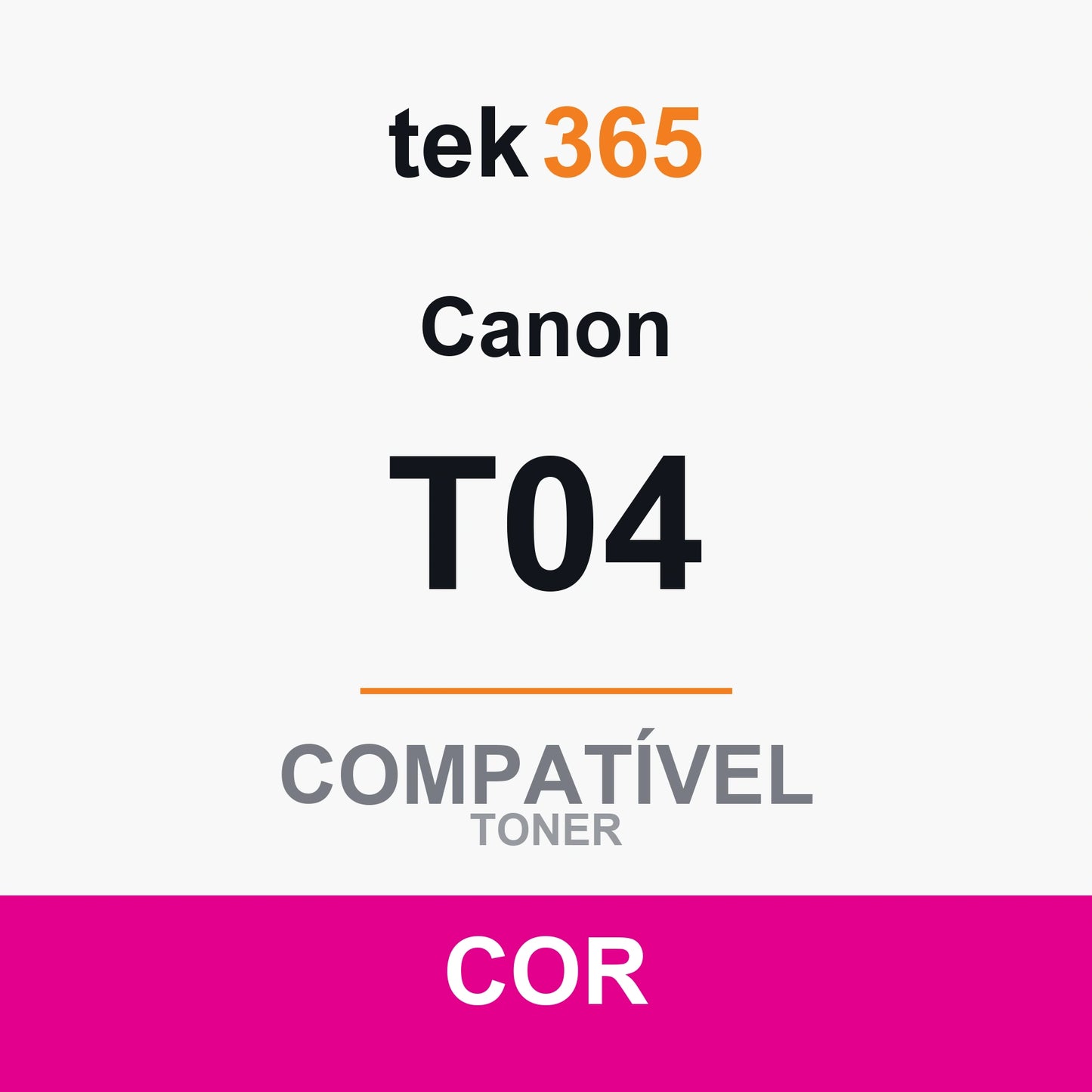 Toner Compativel Canon T04 Magenta