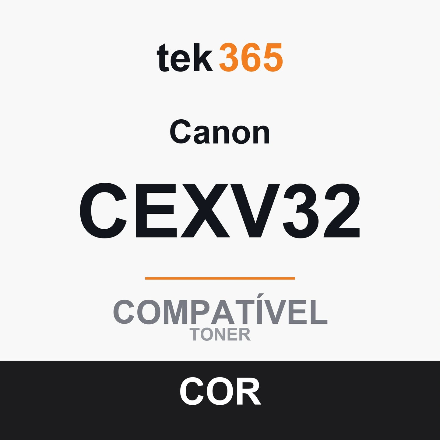 Tambor de imagem compatível Canon CEXV32/CEXV33 Preto