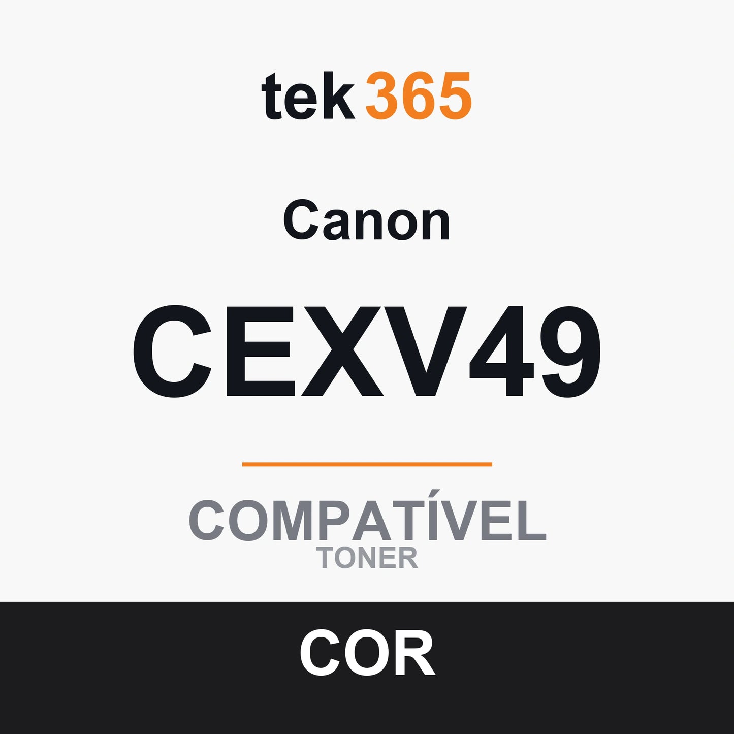 Tambor de imagem compatível Canon CEXV49 4 Cores