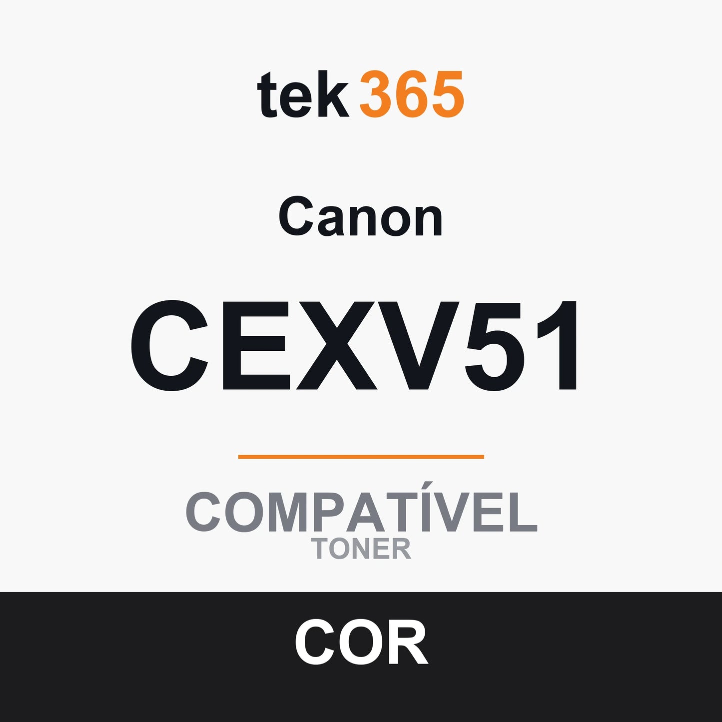 Tambor de imagem compatível Canon CEXV51 4 Cores