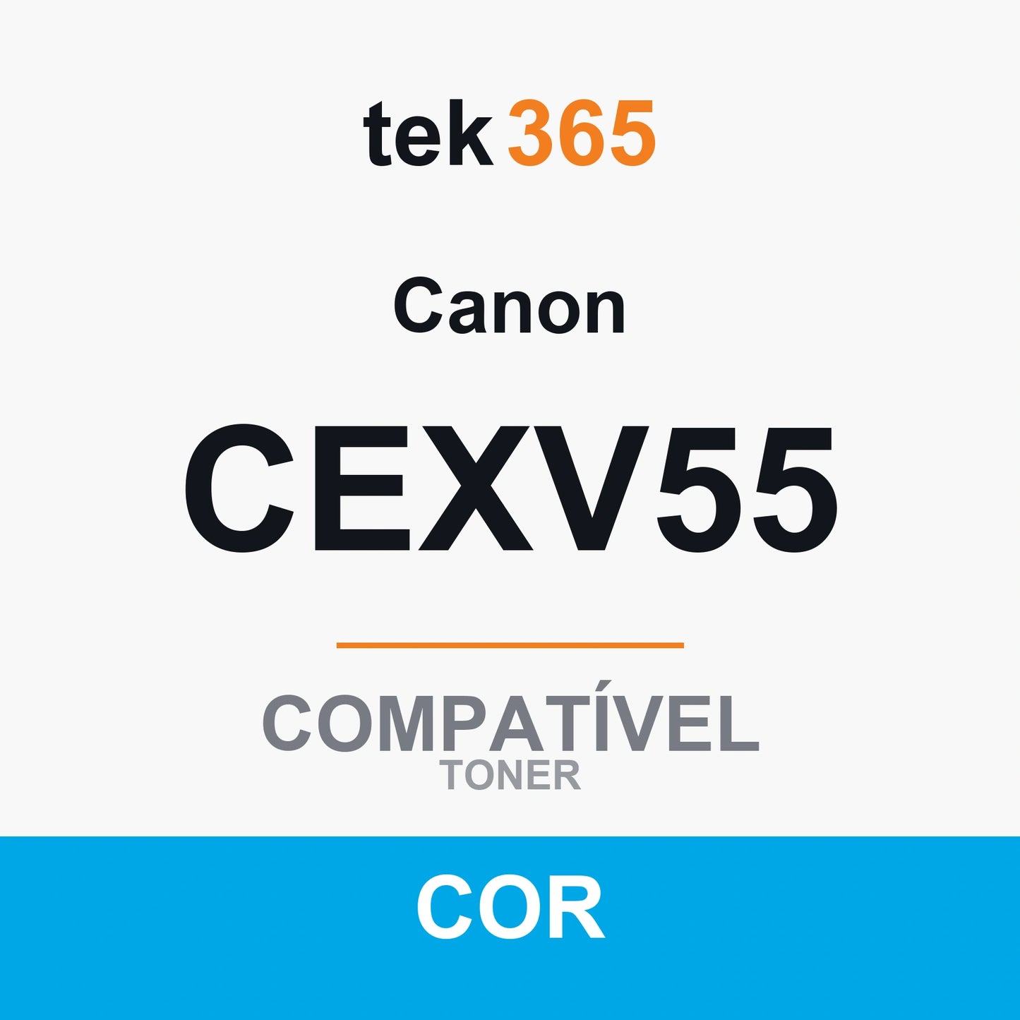 Tambor de imagem compatível Canon CEXV55 Ciano