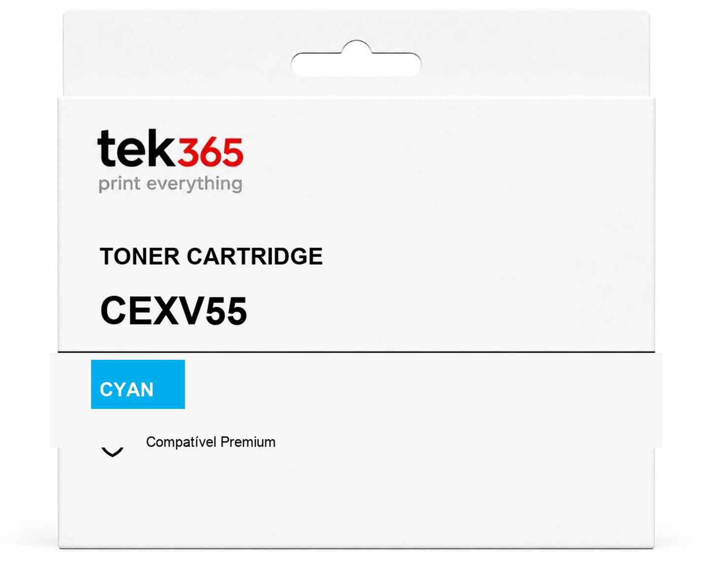 Toner compatível Canon CEXV55 Ciano