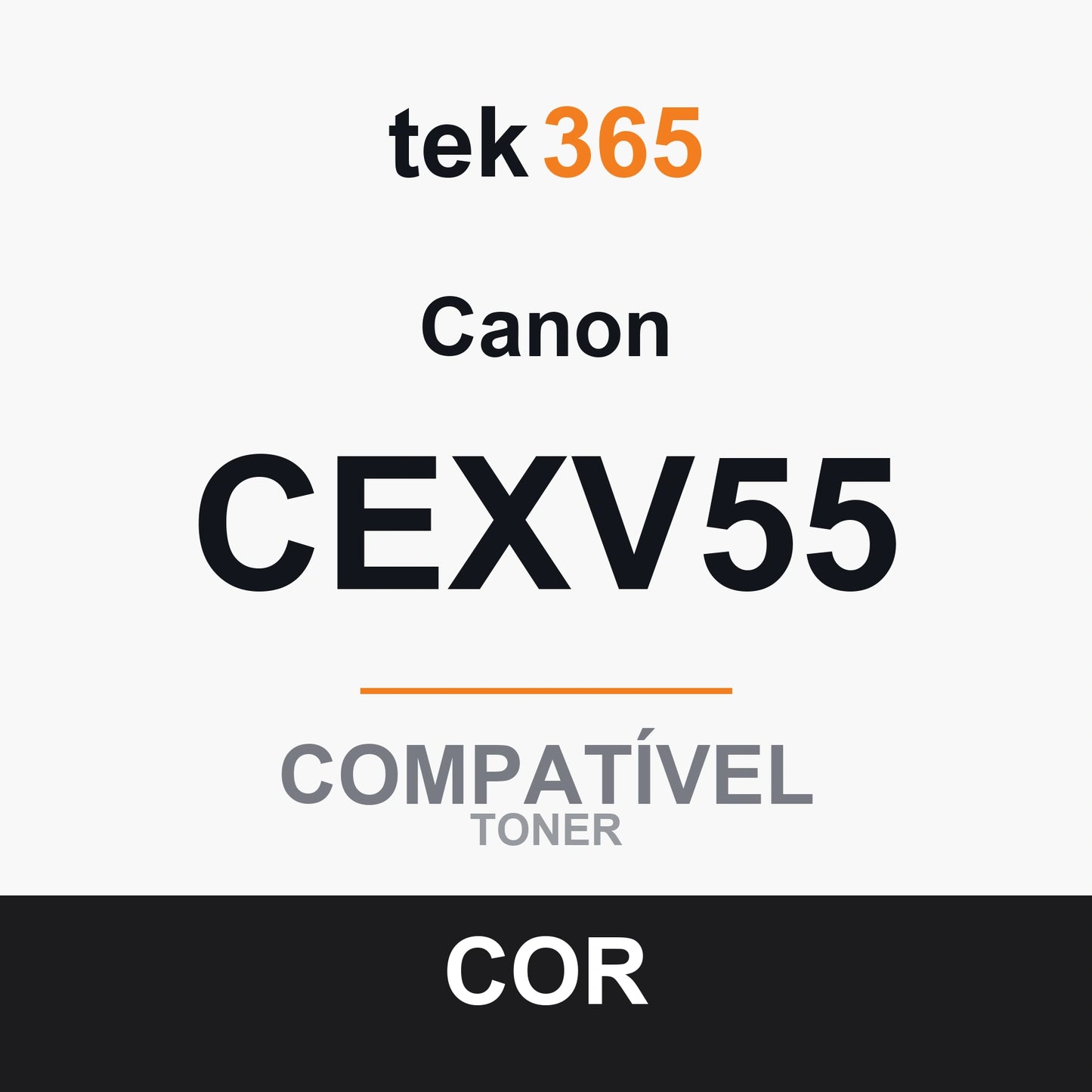 Tambor de imagem compatível Canon CEXV55 Amarelo