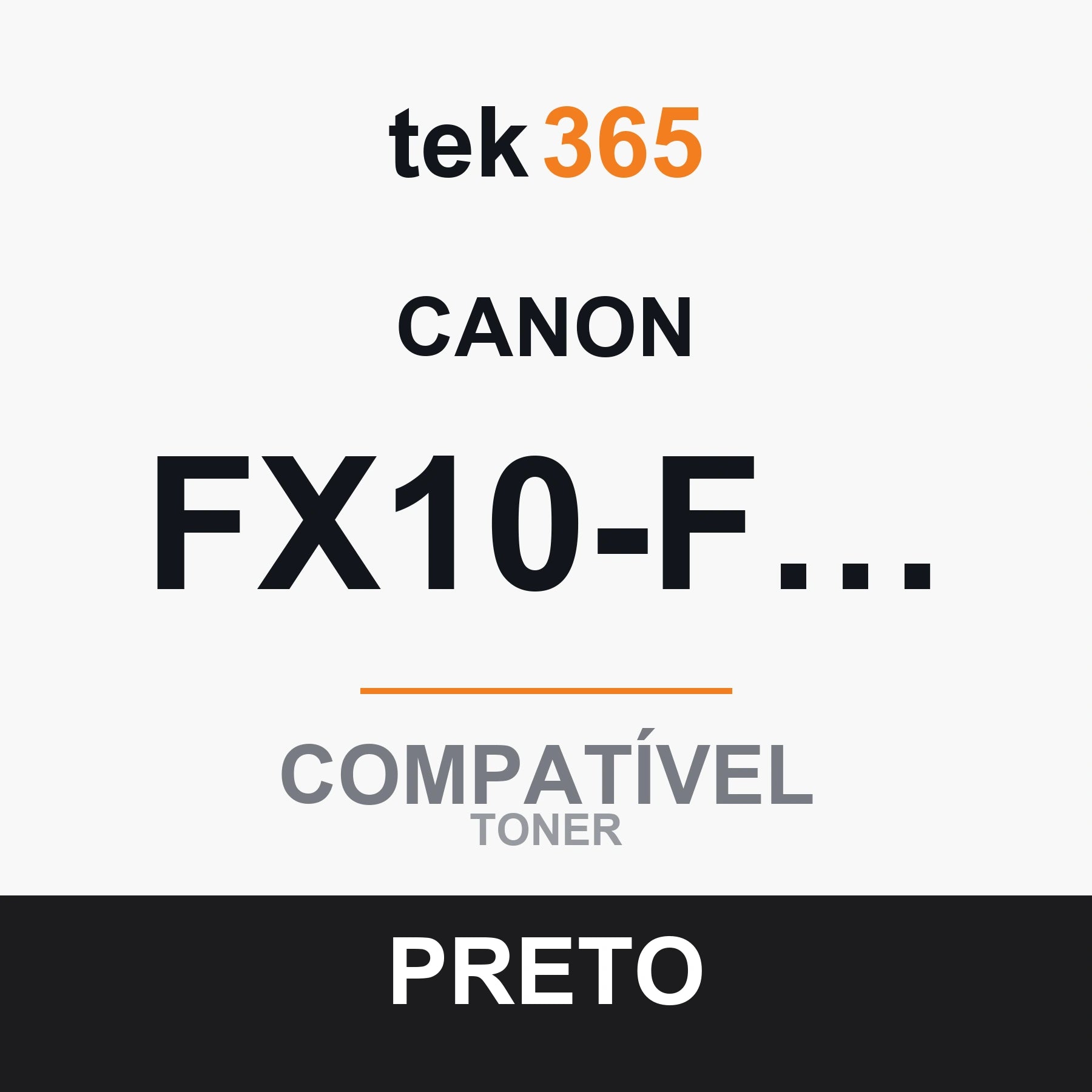 Toner Compativel Canon FX10-FX9-104-703-BLACK Preto