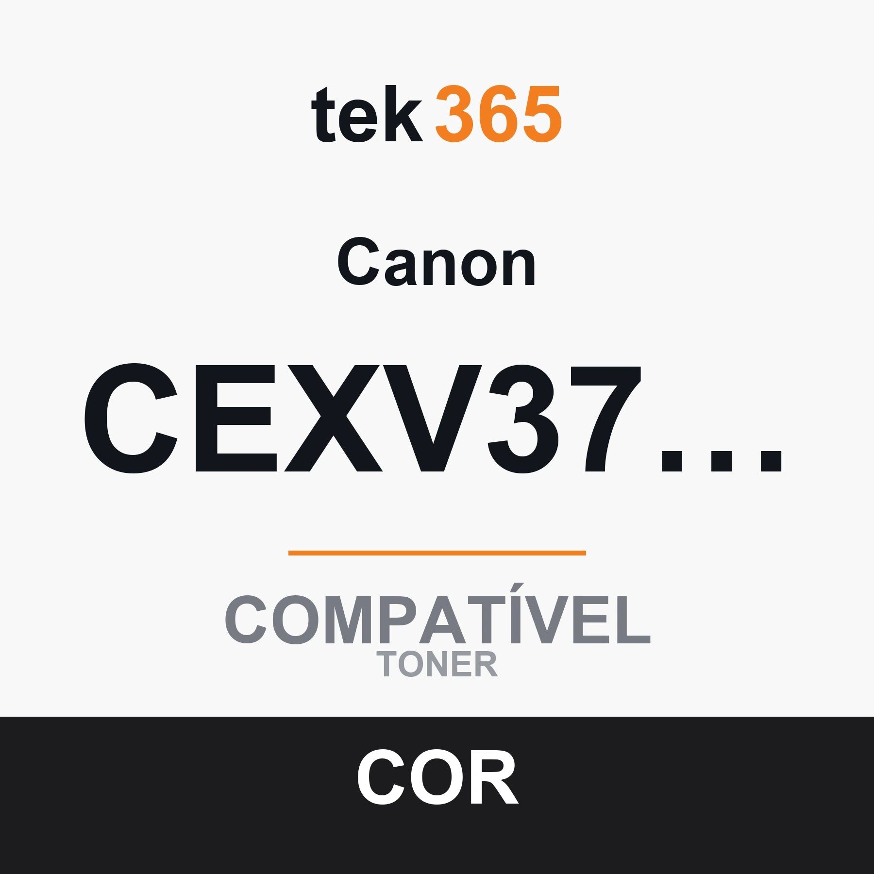 Toner Compativel Canon CEXV37/CEXV43 Preto