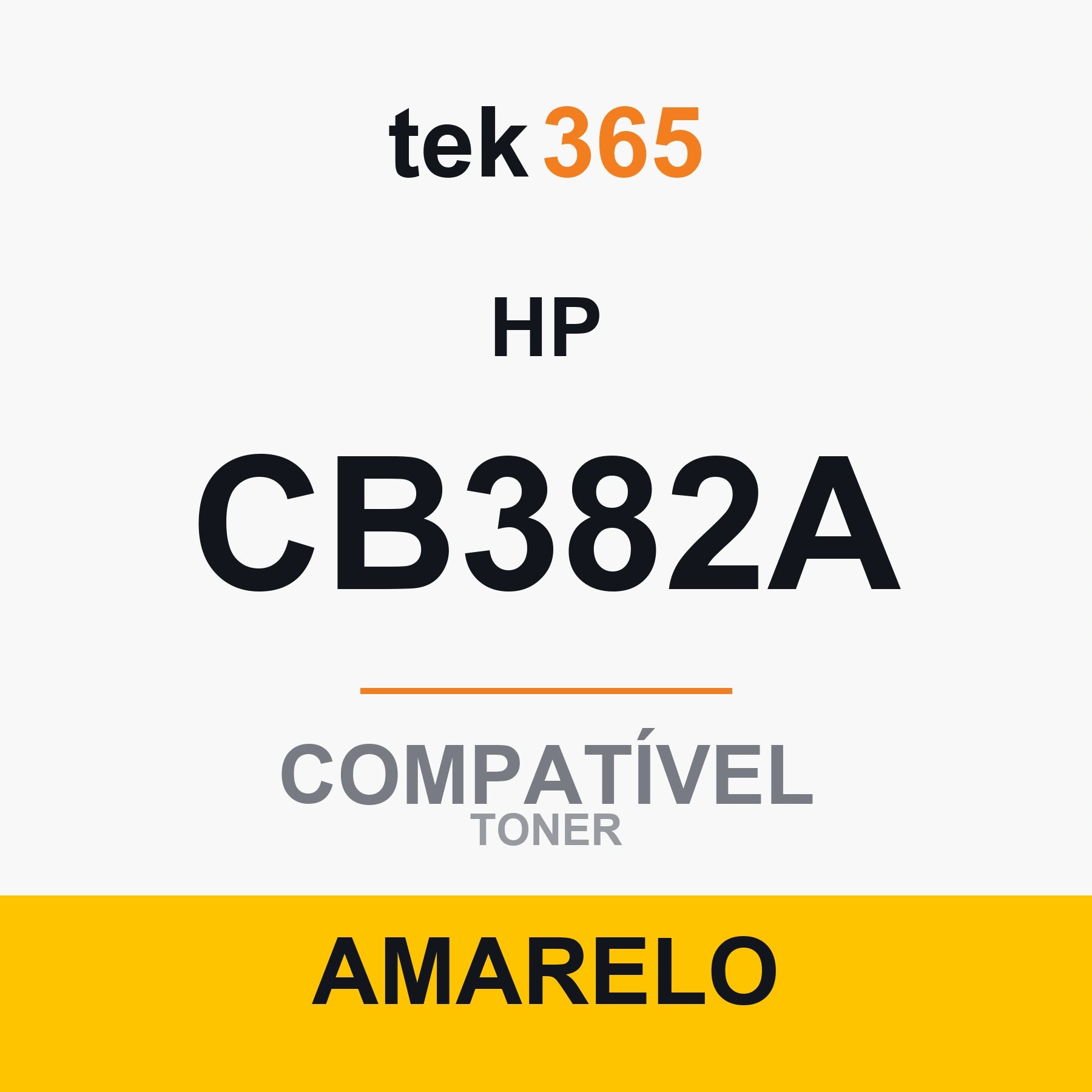 Toner Compativel HP CB382A-AMARELO-YELLOW Amarelo