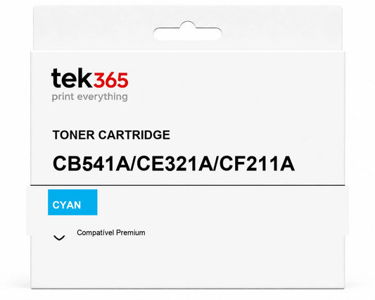 Toner compatível HP CB541A/CE321A/CF211A Ciano