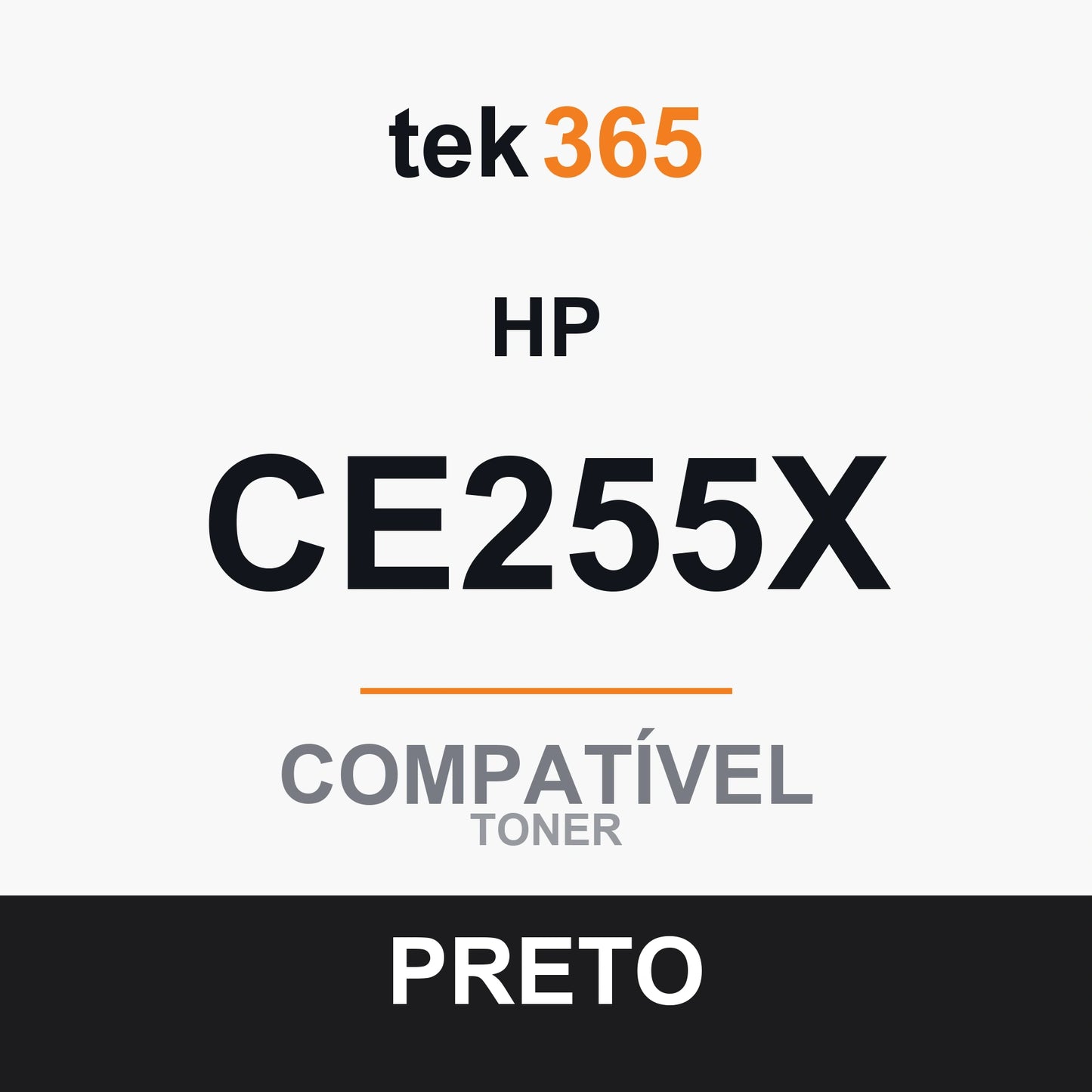 Toner compatível HP CE255X Preto