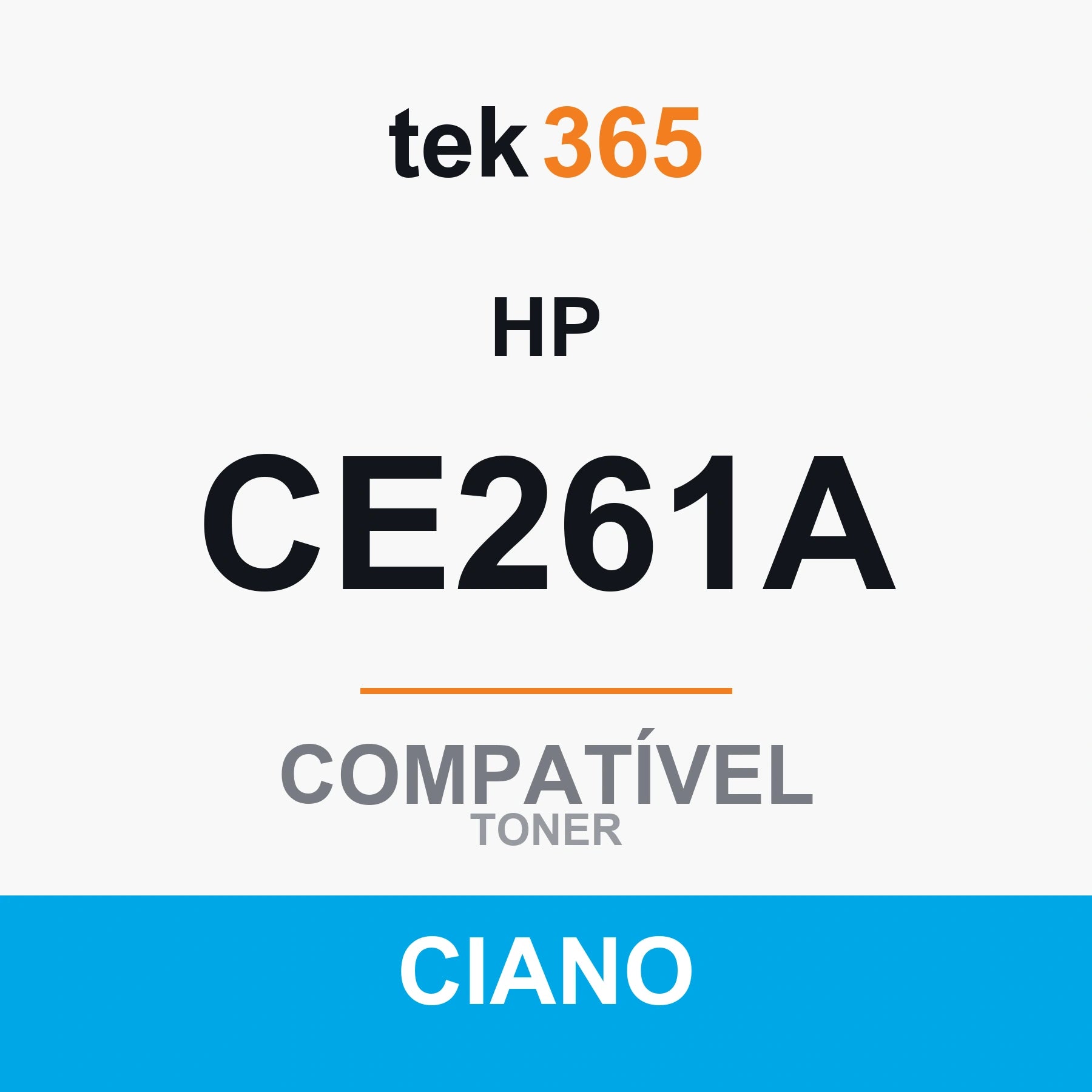 Toner Compativel HP CE261A-CIANO-CYAN Ciano
