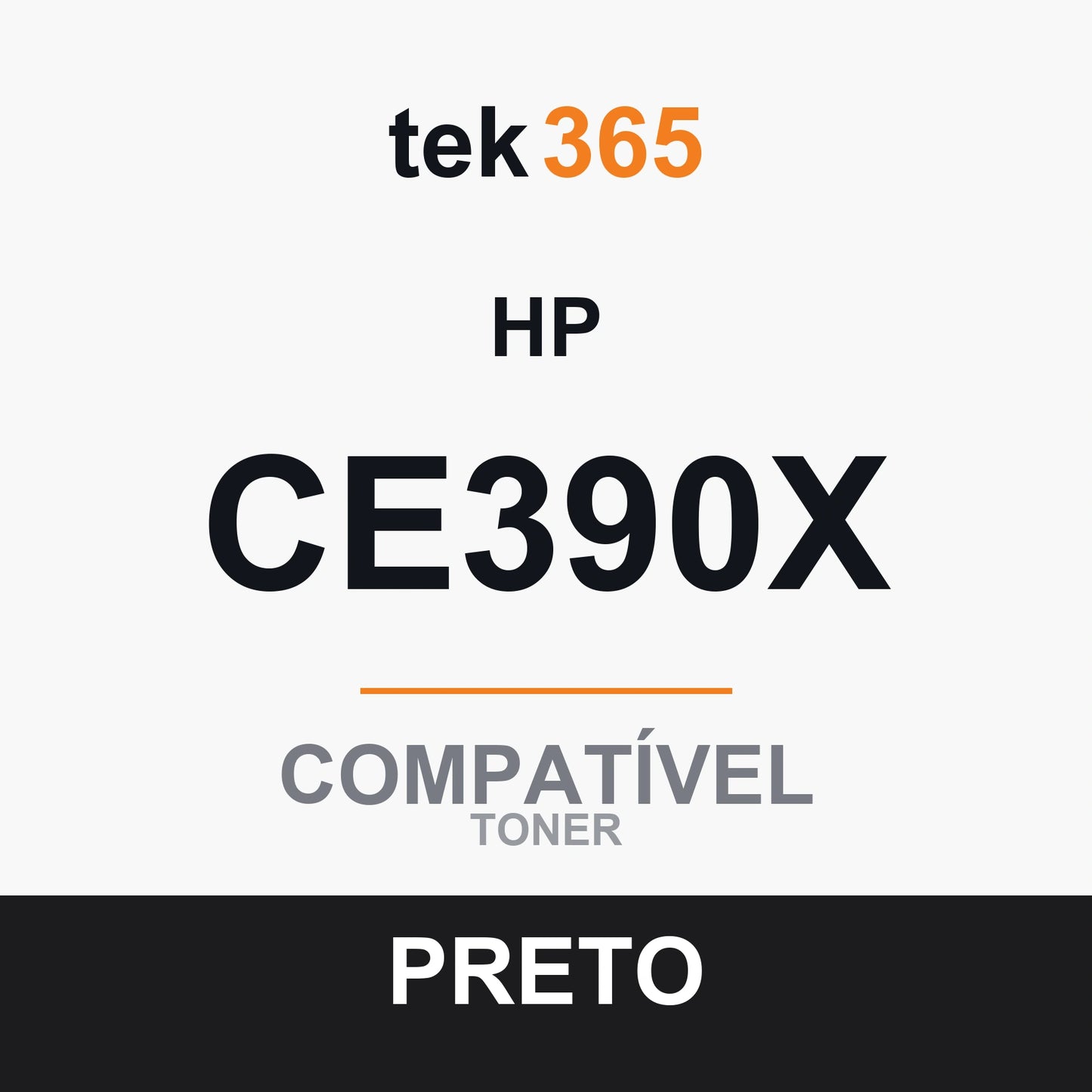 Toner compatível HP CE390X Preto