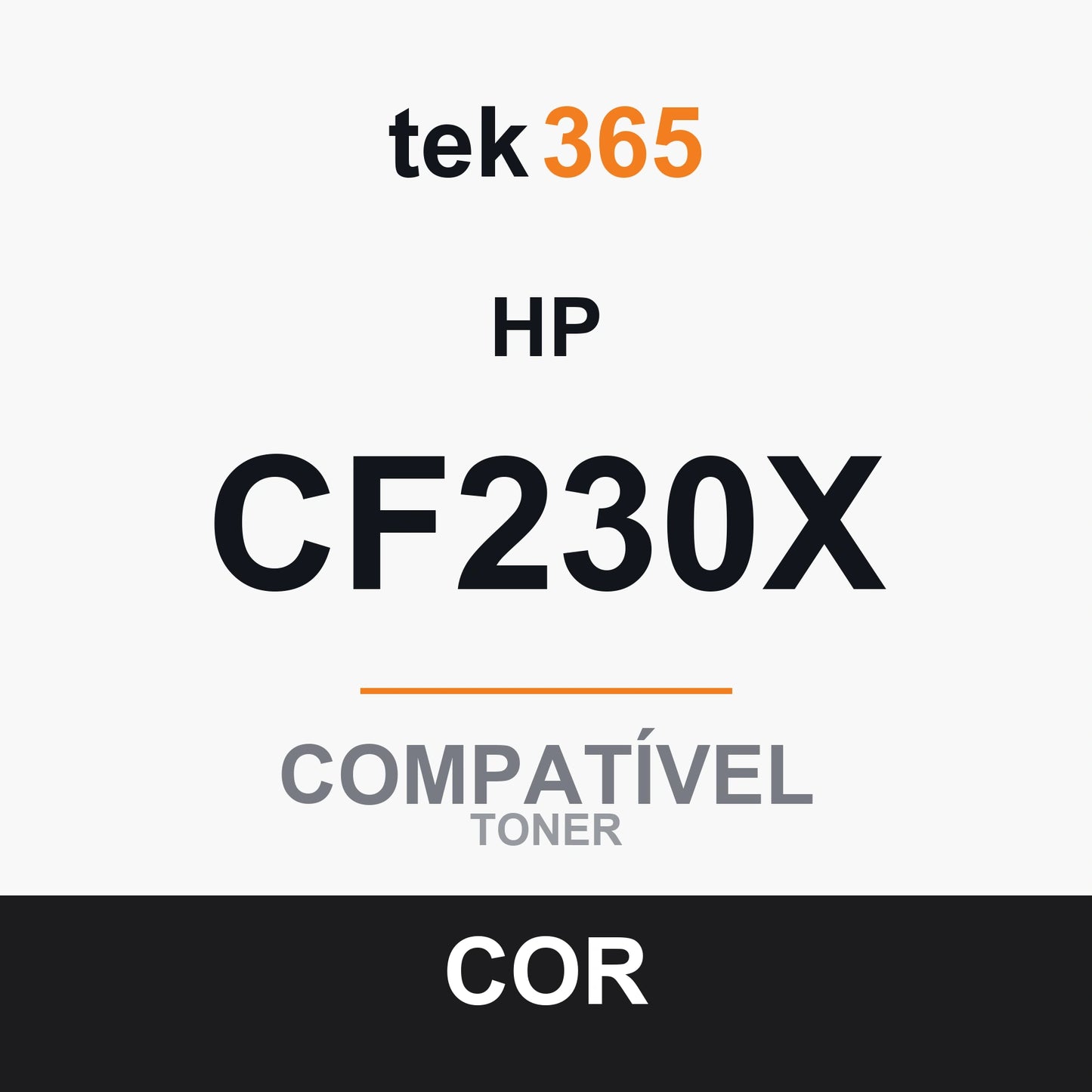 Toner original HP CF230X Preto